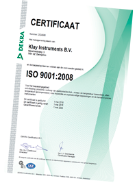  Klay Instruments certificaten